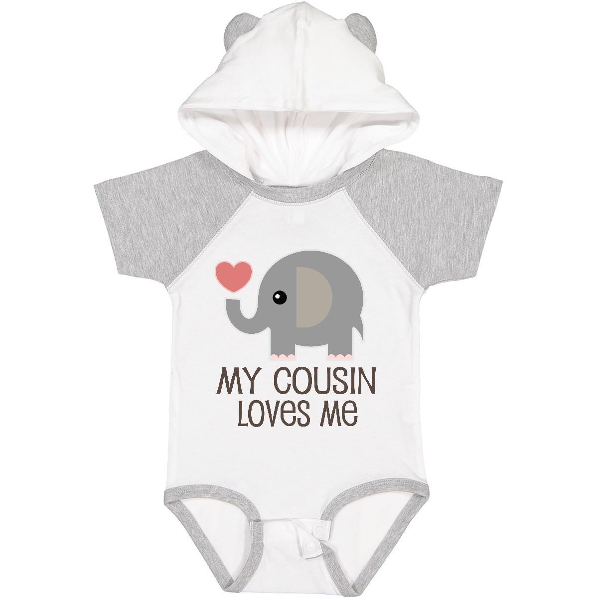 Inktastic My Cousin Loves Me Boys or Girls Baby Bodysuit