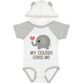 thumbnail image 3 of Inktastic My Cousin Loves Me Boys or Girls Baby Bodysuit, 3 of 5