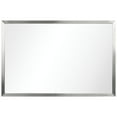 thumbnail image 4 of Empire Art Direct Contempo Stainless Steel Gold Wall Mirror Brushed Silver 24" x 36" Silver, 4 of 14