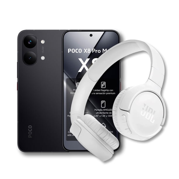 Smartphone Xiaomi Poco X8 Pro Max 5G 12+512 GB Negro + Audífonos Desbloqueado