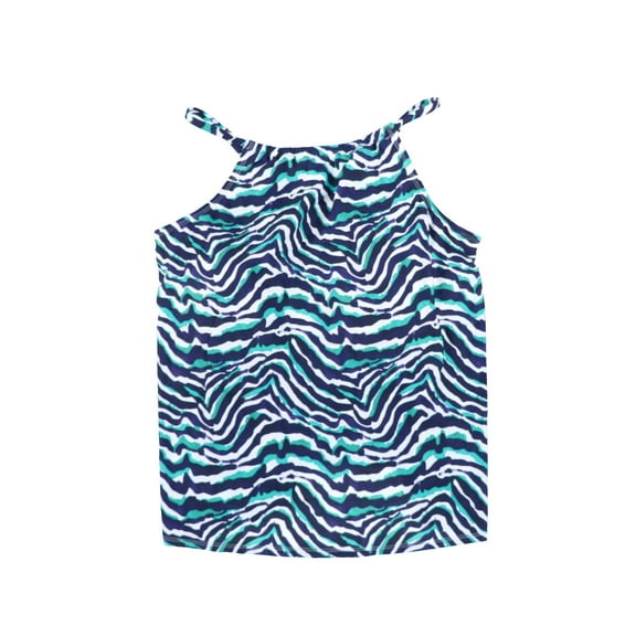 Island Escape Women's Plus Size Tankini Swim Zebra-Print New