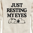 thumbnail image 3 of Peanuts - Resting My Eyes Snoopy - Toddler & Youth Crewneck Fleece Sweatshirt, 3 of 6