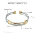 thumbnail image 4 of Qarigey elástica de alambre de acero inoxidable, Cable multicapa ajustable, dije abierto, cadena de mano, brazaletes, joyería para mujer Type11 NO11, 4 of 6