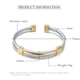 thumbnail image 5 of Qarigey elástica de alambre de acero inoxidable, Cable multicapa ajustable, dije abierto, cadena de mano, brazaletes, joyería para mujer Type8 NO8, 5 of 6