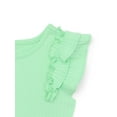 thumbnail image 2 of Garanimals Toddler Girl Ruffle Sleeve Rib Top, Sizes 18M-5T, 2 of 3