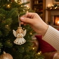 thumbnail image 6 of 12pcs Diamond Pearl Christmas Ornaments Decorations, Xmas Hanging Tree Pendants, Seasonal Indoor Outdoor Decor for Christmas Tree Mantel Window Wall, Gifts for Family Friends, 6 of 8
