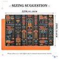 thumbnail image 6 of Yayeee Doormat for Inside 20"x32" Absorbent Low-Profile Washable Non-Slip Rubber Backed Entryway Rug, Black Geometric, 6 of 8