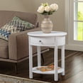 thumbnail image 2 of Convenience Concepts Classic Accents Table d'Appoint Cyprès en Bois Blanc, 2 of 6
