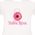 thumbnail image 4 of Inktastic Think Pink Breast Cancer Boys or Girls Long Sleeve Baby Bodysuit, 4 of 5