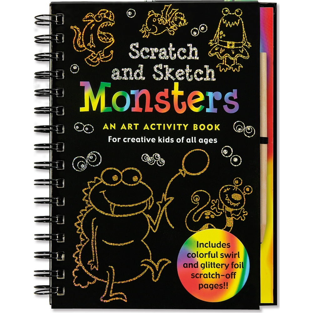 Scratch and Sketch: Monsters: An Art Activity Book for Creative Kids of