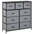 thumbnail image 7 of 9 Drawers Dresser, Storage Chest Organizer Unit with Sturdy Steel Frame, Wood Top, Fabric Storage Tower Easy Pull Fabric Bins for Bedroom, Hallway, Closet, Entryway, 7 of 7