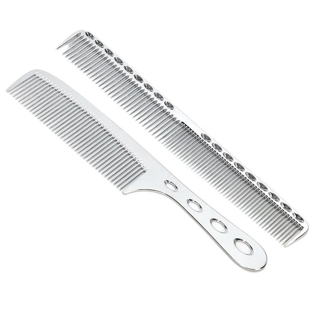 Ultra-Thin Comb Anti Static Styling Comb Stainless Steel Cutting Comb Durable Salon For Hair Silver