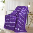 thumbnail image 2 of Healing Blanket Get Well Soon Gifts Purple Compassion Blankets Sympathy Prayer Warm Hugs Courage Sunshine Throw Blankets Soft Cozy Blanket, 2 of 6
