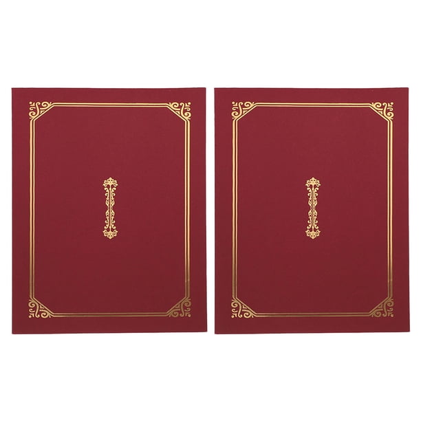 2 fundas para diplomas, carpetas de presentación A4, fundas para certificados, carpetas para documentos de graduación (A4)