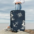 thumbnail image 4 of Uemuo Vintage Marine Printed Washable Luggage Cover - Fashion Suitcase Protector Fits 18-32 Inch Luggage -Medium, 4 of 9
