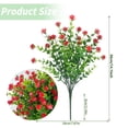 thumbnail image 2 of 1 Bundle Artificial Flowers for Outdoors Fake Silk Flowers UV Resistant Faux Plastic Plants for Spring Summer Garden Porch Window Box Table Vase Home Indoor Outdoor Decoration, 2 of 9