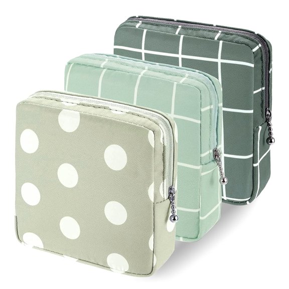 3pcs Period Bag,Period Pouch,Sanitary Napkin Storage Bag,Portable Reusable Menstrual Pads Bags,Tampon Storage Pouch for Women Teen Girls,pad Bag,Feminine Care,tampons Holder for Purse