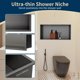 thumbnail image 4 of Nicho para ducha sin estantes 3032-12 x 24 pulgadas gris, 4 of 7