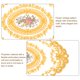 thumbnail image 3 of Uxcell 2 paquetes de 12x16 pulgadas Manteles de encaje retro Ovalados Doilies Coasters Amarillo, 3 of 7
