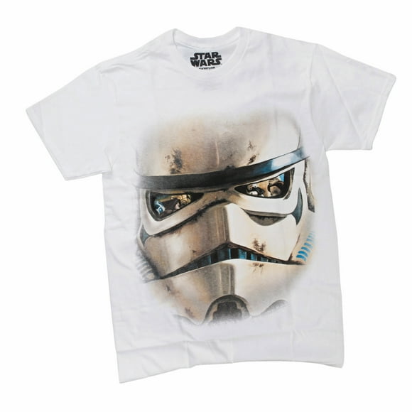Star Wars Stormtrooper Grand Visage Hommes Blanc T-Shirt S