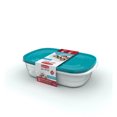 thumbnail image 2 of Rubbermaid TakeAlongs 4.4-Litre (1.1-Gallon) Rectangular Food Storage Containers, Special-Edition Turquoise Spell Blue, 2-Pack, 2 of 2