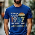 thumbnail image 2 of Vintage November 1957 T-Shirt - Retro Style Birthday Tee for Men - Meaningful Birthday Gift for November Born, 2 of 4
