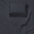 thumbnail image 1 of Cotton House - Ensemble de Draps en Microfibre Infroissable, Format Jumeau, Gris Foncé, 1 of 3