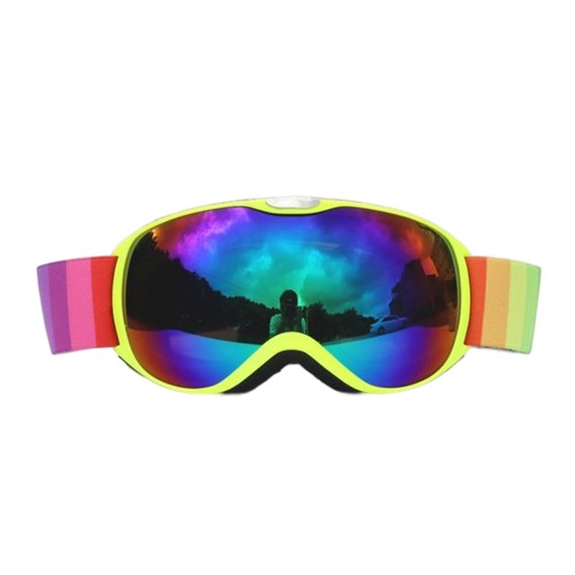 Sonducket Gafas de nieve, correa ajustable antivaho, deportes de invierno, esquí, patinaje, gafas, suministros para gafas para niños Deportes de nieve