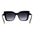 thumbnail image 4 of SA106 Womens Mod Oversized Square Cat Eye Sunglasses Black Smoke, 4 of 4