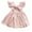 Pink, variant on Aayomet Toddler Girl Dress Baby Toddler Floral Print Bowknot Dress Colorblock Round Neck Long Sleeves Fall Dress for Girls,White 5-6 Years