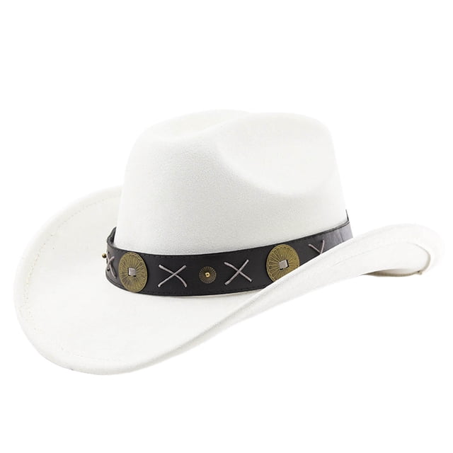 Western Style Cowboy Hat Curved Brim Ideal For Outdoor Adventure Travel Riding And Everyday Use