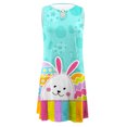 thumbnail image 4 of IROINNID Sundress For Women Sleeveless Round Neckline Boho Floral Dress Summer Tshirt Beach Mini Dresses Strapless Print Dress, 4 of 5
