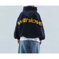 thumbnail image 1 of Pull à Capuche Taille Européenne Automne et Hiver Hommes et Femmes Mode Décontractée Plus Velours Couple, 1 of 2