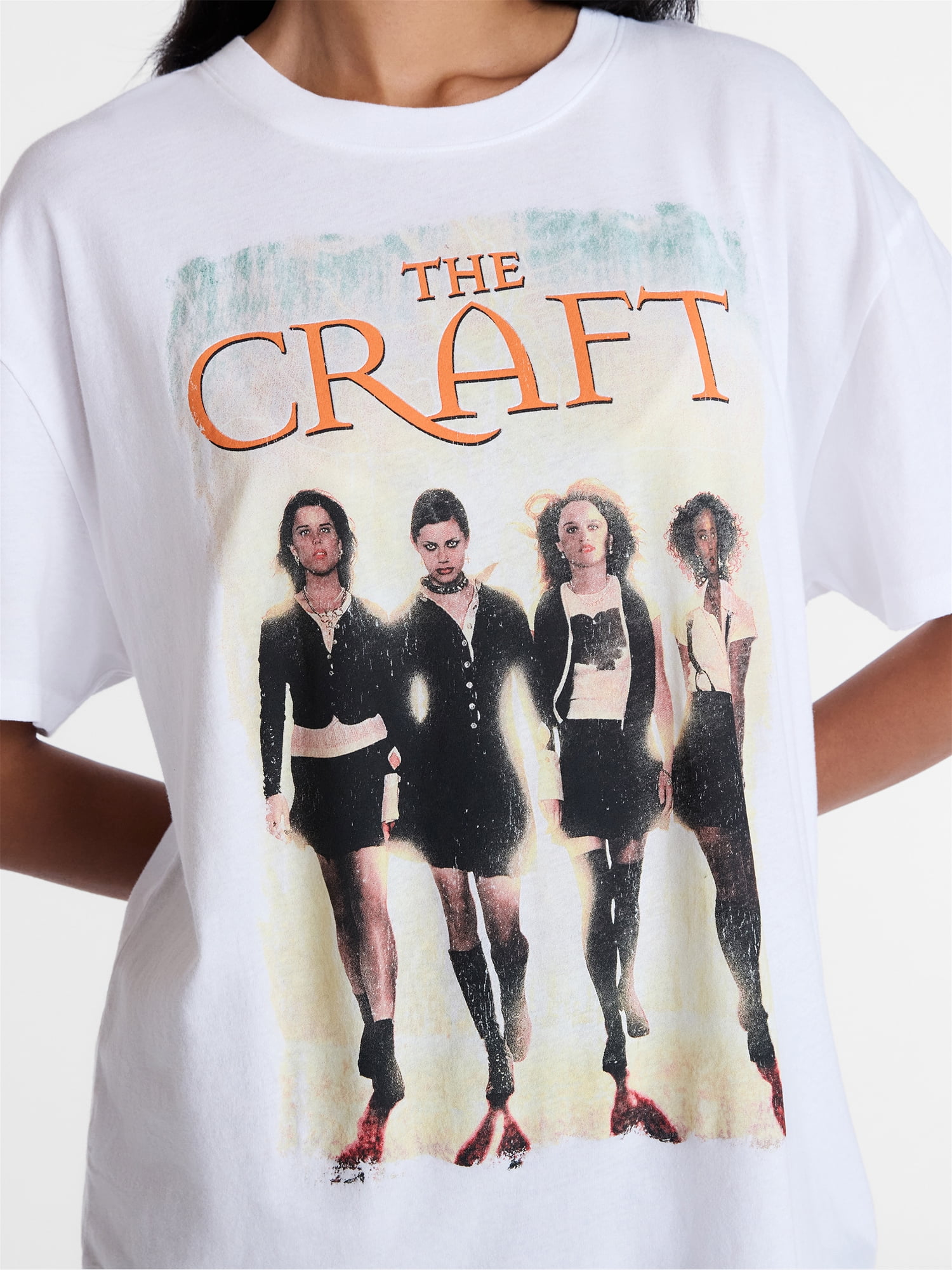 The Craft Women's Halloween Graphic Tee with Short Sleeves, Sizes XXS-XXL