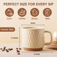 thumbnail image 2 of Soulgenix Coffee Mug, 15 oz Coffee Mugs Set of 4, Coffee Cups with Large Handle for Cappuccino, Latte, Tea, Hot Cocoa, Latte Mug, Morandi Color Ceramic Coffee Mug, Microwave and Dishwasher Safe, 2 of 8