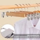 thumbnail image 4 of 10Pcs Perchas para Pantalones con Clip, Clip Pantalones Antideslizantes con Distancia Ajustable, Clips de Goma sin Arrugas, Perchas de Acero Inoxidable con Gancho Giratorio para Faldas y Jeans, 4 of 5