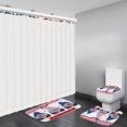 thumbnail image 4 of HengDidi 4th of July Independence Day Bathroom Set Cushion Set 3PC Patriotic Toilet Cover & Shower Mat Combo with Secure Grip, Red White Blue Decor for Holiday Home Styling, 4 of 6