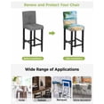 thumbnail image 3 of Summer Beach Bar Stool Covers Set of 4, Coastal Ocean Tropical Palm Trees Stretch Washable Bar Chair Covers with Backs, Removable Pub Counter Height Chair Cover for Kitchen Dining Room Cafe, 3 of 7