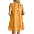 thumbnail image 5 of Iyufng Womens Dresses Women's Mock Neck Sleeveless Short Dress with Butterfly Design, 5 of 7