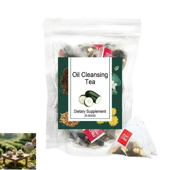 Winter Melon Lotus Leaf Tea, 20Bags/Box Oil Cleansing Tea, Orange Peel, Chrysanthemum, Buckwheat, Wax Gourd, Lotus Leaf, Cassia Seed, Lemon, Red Rose, China Natural Herbal Teas