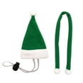 thumbnail image 6 of CY5O5ee Mini Christmas Hat Scarf Chicken Pet Clothes Accessory Holiday Decorations Christmas Set Santa Hats for Making DIY Art Craft Crafting Party Supplies 4/3/2/1Set, 6 of 8