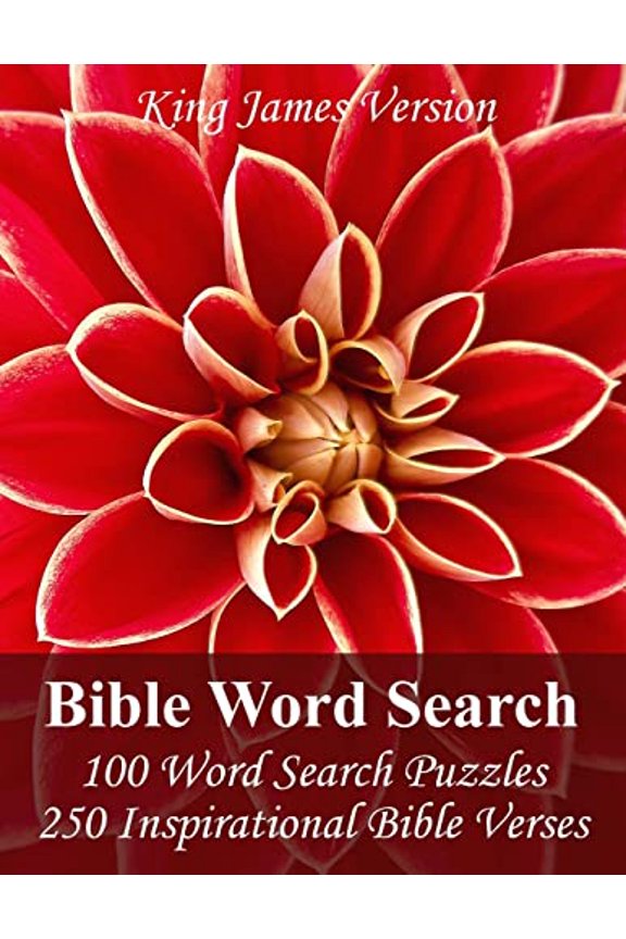 Pre-Owned King James Bible Word Search : 100 Word Search Puzzles With 250 Inspirational Bible Verses in Jumbo Print