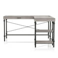 thumbnail image 2 of Furniture of America Diego L-shaped Wooden Desk in Antique Gray, 2 of 10