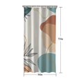 thumbnail image 5 of Brown Boho Abstract and Plant Pattern Shower Curtain 36"x72" ,Bathroom Decorative Shower Curtains Set with 12 Hooks,Modern Waterproof Washable Shower Curtain, 5 of 6