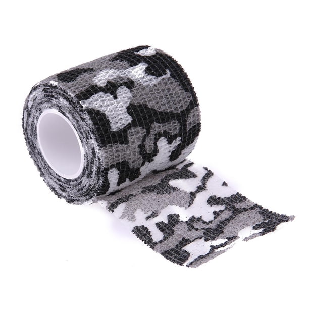 Vendaje Elástico No Tejido Vendaje Camuflaje Autoadhesivo para Exteriores 5CM*4.5M (Camuflaje 2)