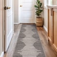 thumbnail image 6 of World Rug Gallery Area Rug Bohemian Stripe Jute Rug Carpets for Living Room Rugs for Sale - CREAM 2'7"x6', 6 of 8