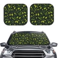 thumbnail image 2 of Wukai Green Branch Olive Car Front Windshield Sun Shade,Sun Visor Shield Block Automotive Interior Protector Blocks UV Rays-Small, 2 of 6
