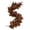 Brown, variant on 71 inch (180cm) Brown Dried Milau Leaf Garland - Rustic Farmhouse Mantel Wreath for Christmas, Fall, and Winter Holiday - Natural Window and Fireplace Decor (Brown)