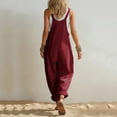 thumbnail image 5 of Edvintorg Summer Jumpsuits for Women Sleeveless Casual Loose Tank Cargo Rompers Streetwear Baggy Jumpers with Pockets, 5 of 7