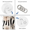 thumbnail image 5 of Stripes Floral Waterproof Fabric Shower Curtain,Spring Flower Zebra Animal Pattern Floral Waterproof Fabric Shower Curtain for Bathroom Curtains Bathtubs Shower Curtains with 12 Hooks Small 36x72in, 5 of 8
